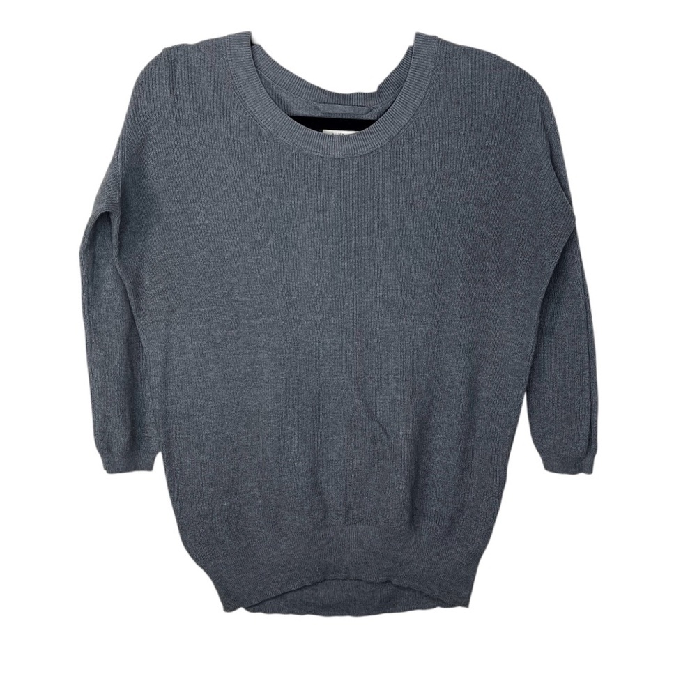 Wilfred Balzac Silk Cashmere Long Sleeve Pullover Grey Sweater Size XXS